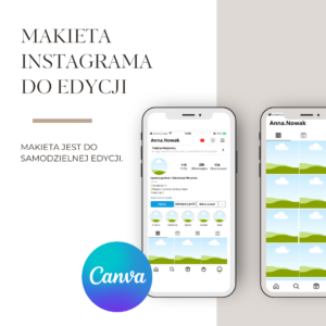 makieta instagram, feed instagram